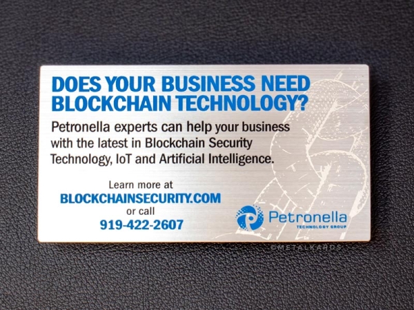 Blockchain Security IT Metal Cards