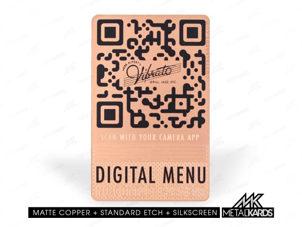 Matte Copper Metal Cards