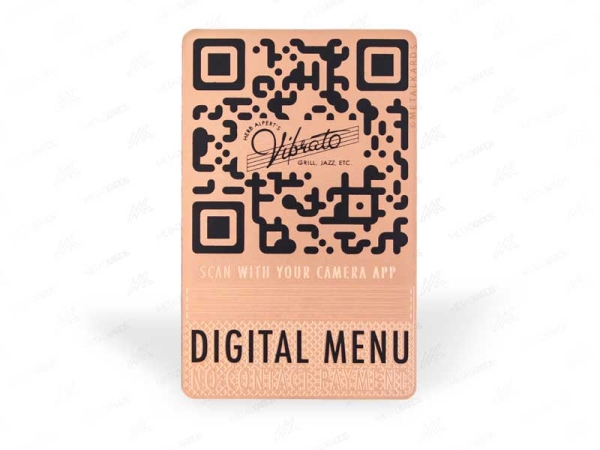 Matte Copper Metal Cards