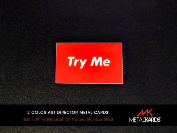 Art Director Metal Business Card