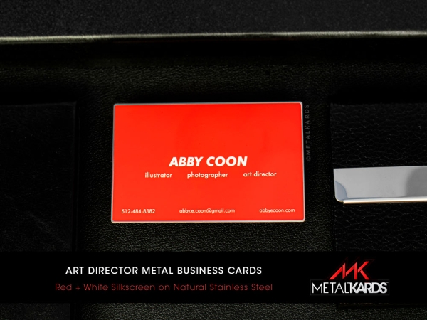 Art Director Metal Business Cards