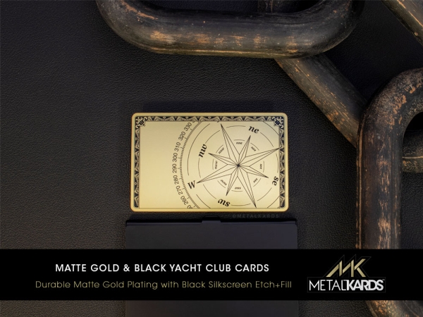 Gold Metal Yacht Club Cards