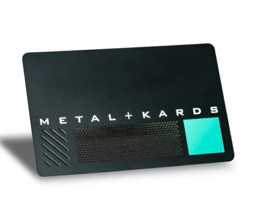 2 Color Black Metal Cards
