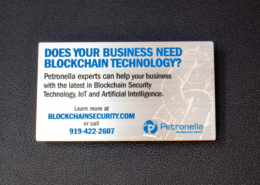 Brushed Silver Blockchain Metal Cards