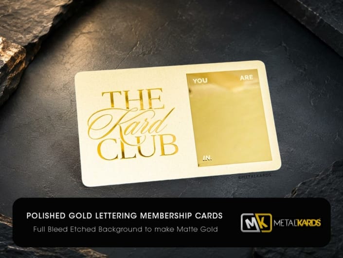 Gold Lettering Business Cards