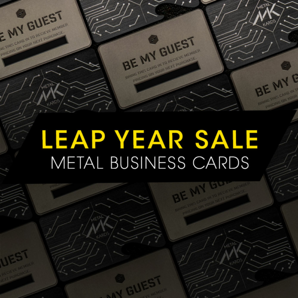 Leap Year Metal Business Cards