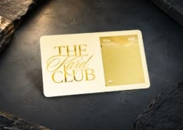 Metallic Gold Lettering Business Cards