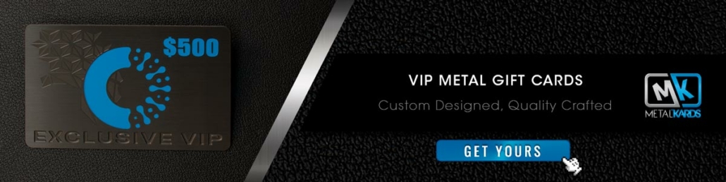 Ordre VIP Metal Gift Cards
