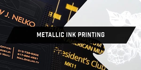 Metallic Ink Metal Cards