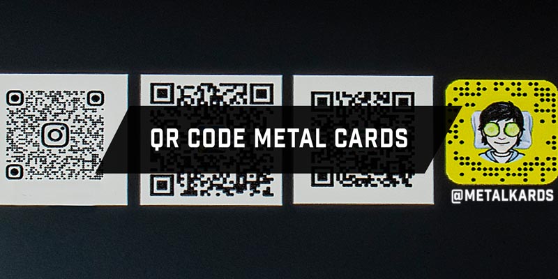 Stainless Metal Card Free QR Codes