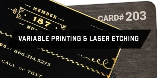 metal cards numbered printing laser etching