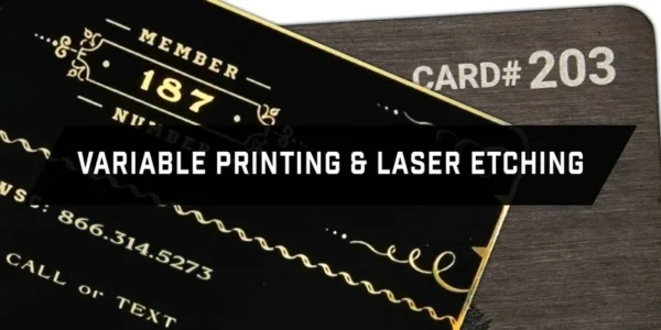 Metal Cards Numbered Printing Laser Etching