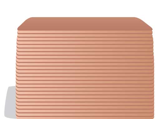 Copper 1mm Thick Metal Cards