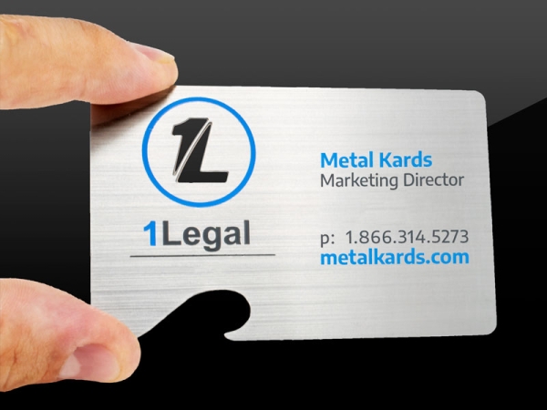Legal Bottle Opener Metal Business Card