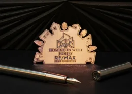 Metal Real Estate Business Cards