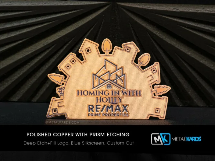 Metal Real Estate Business Cards