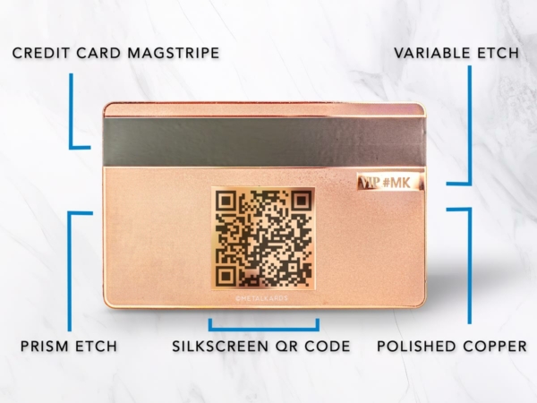 Order Copper Metal Cards Polished