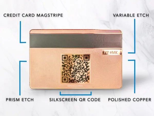 Order Copper Metal Cards Polished