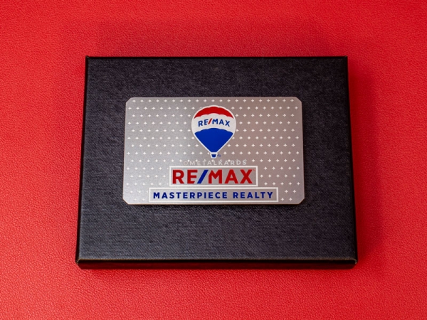 Remax Masterpiece Metal Business Cards