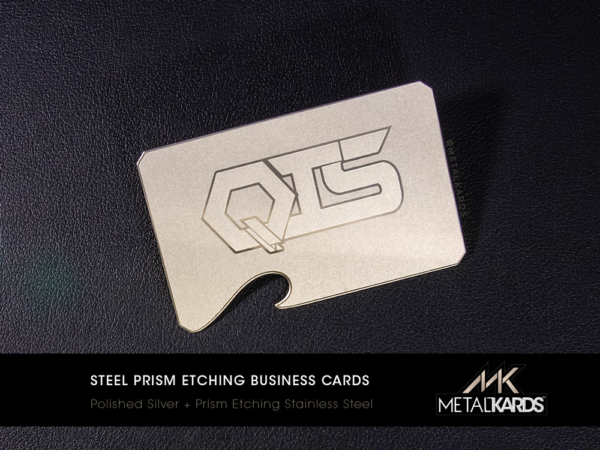 Steel Prism Etched Business Card