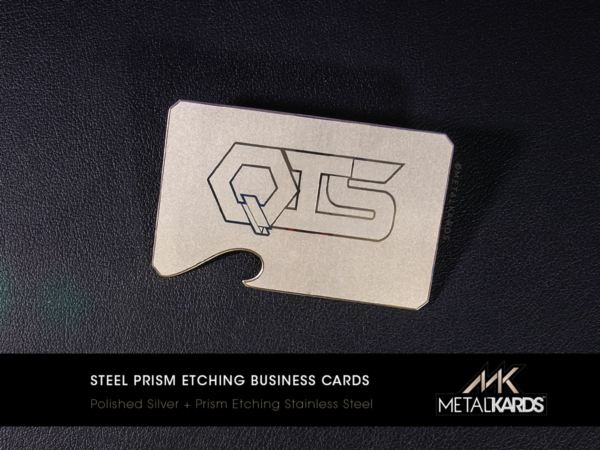 Steel Prism Etched Business Cards